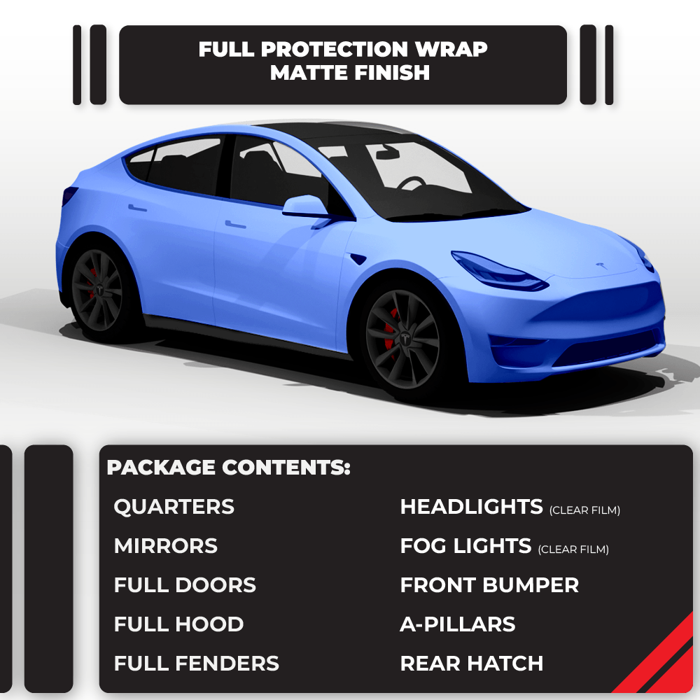 Matte Finish Tesla Full Paint Protection Wrap - Drive Protected Shop