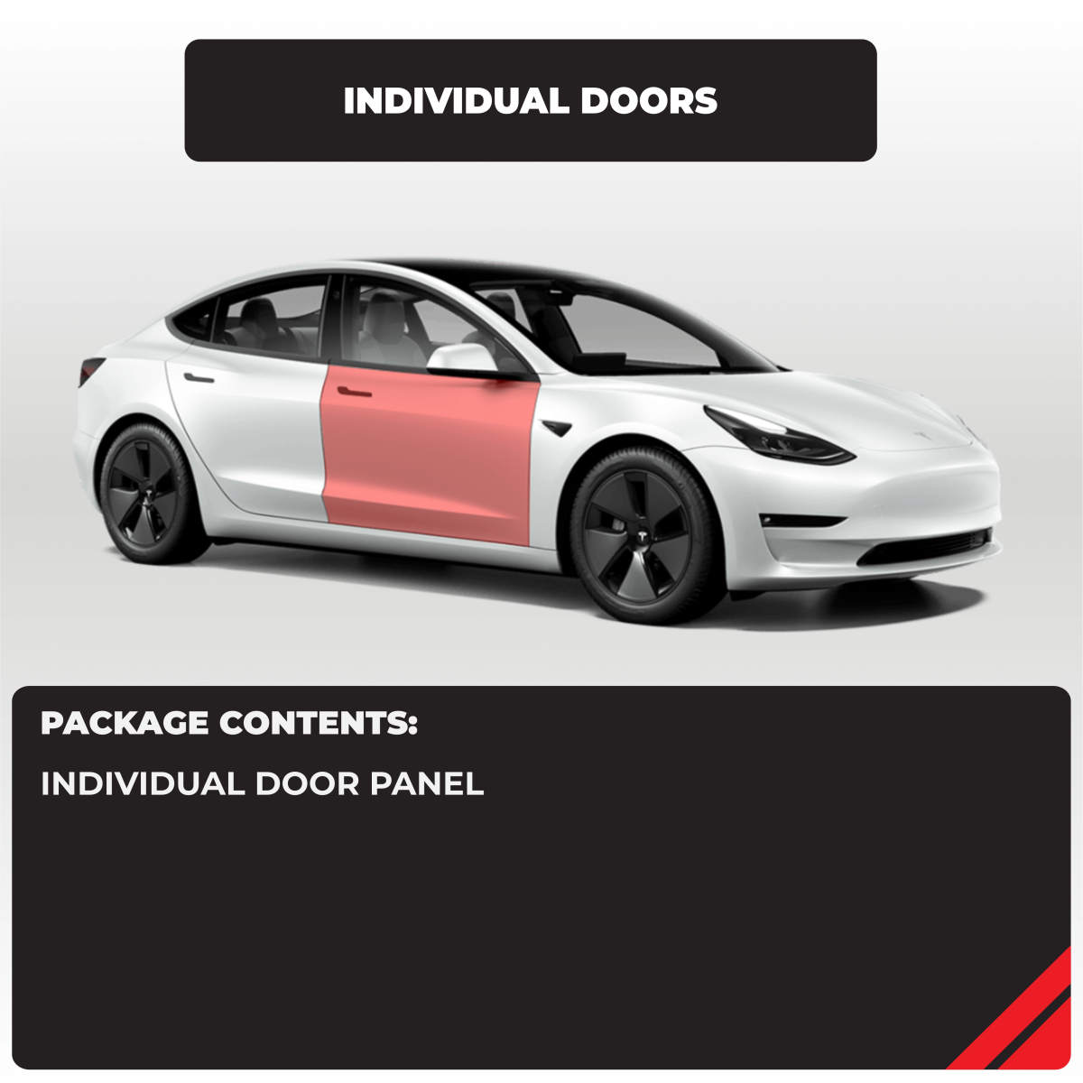 Tesla Door Individual Panel Paint Protection Set - Drive Protected Shop