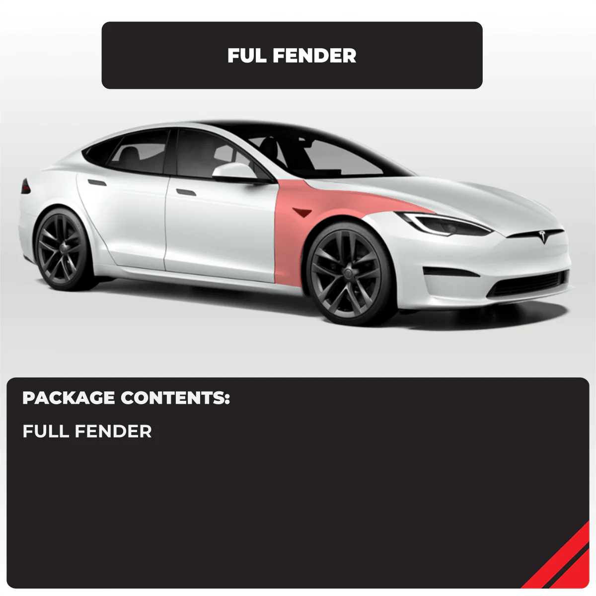 Tesla Full Fender Individual Paint Protection Film - Drive Protected Shop