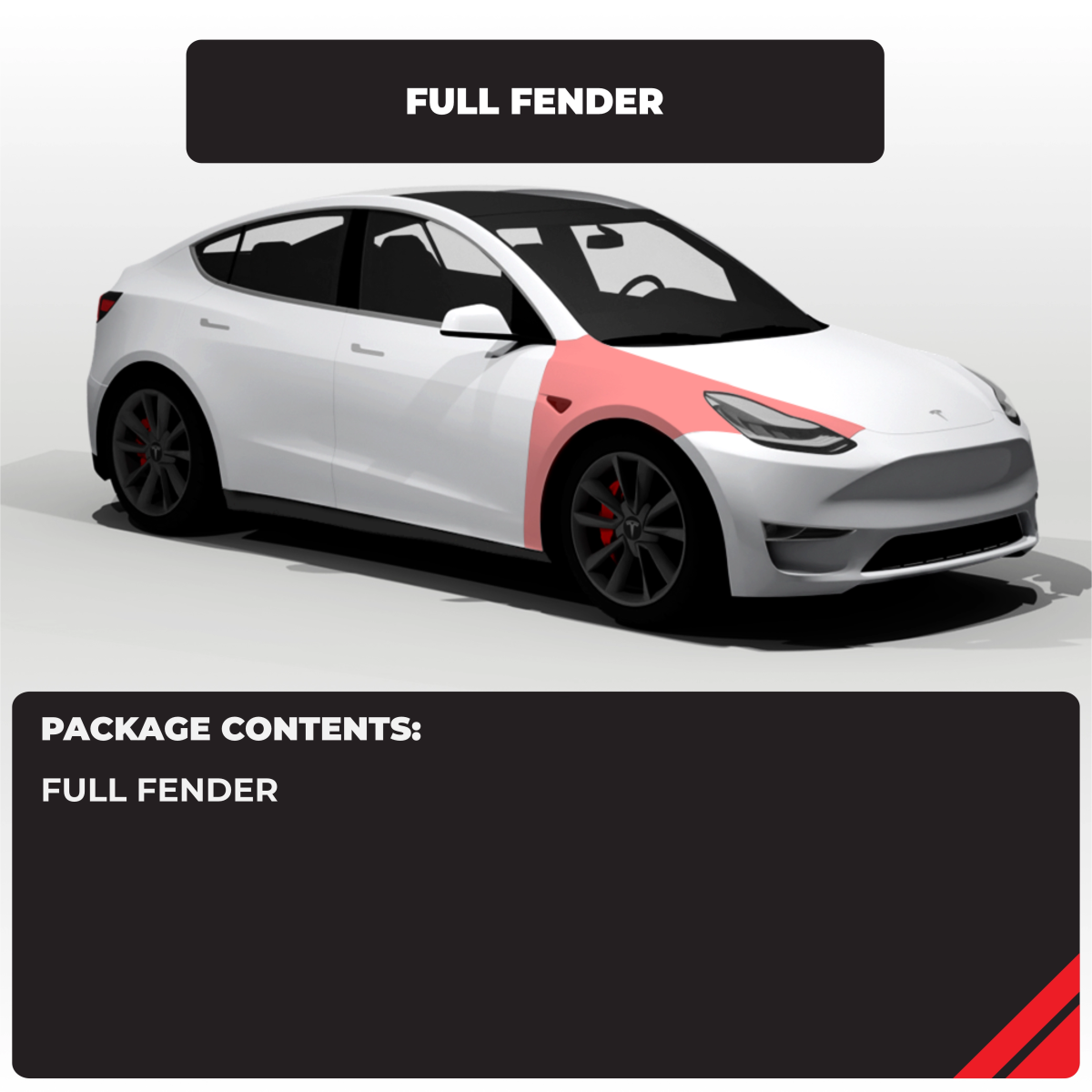 Tesla Model Y Full Fender Individual Paint Protection Film - Drive Protected Shop