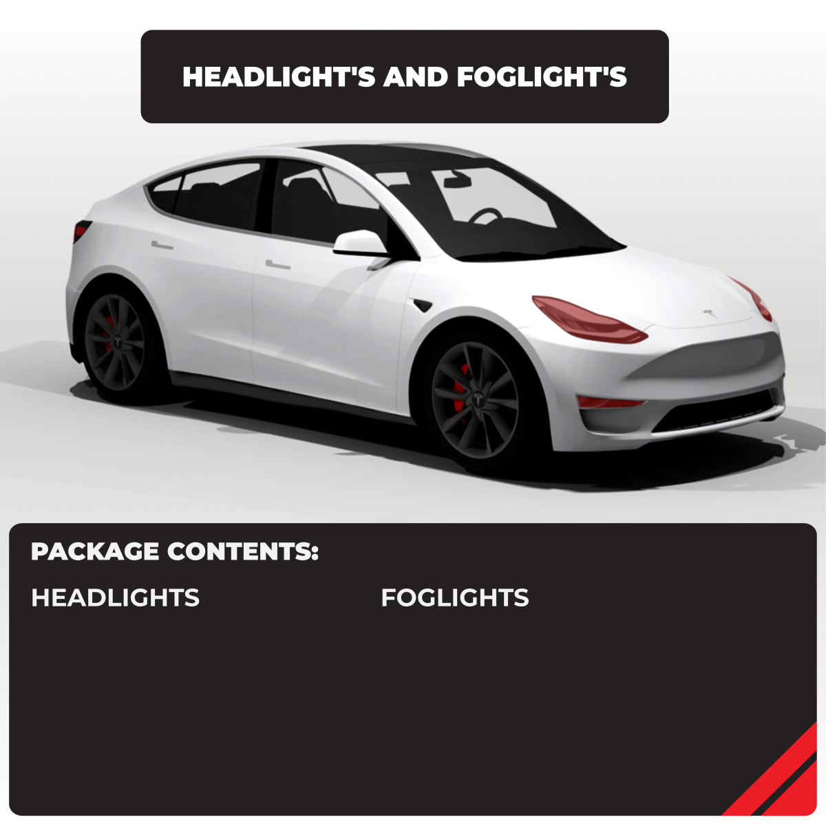 Tesla Model Y Headlights and Fog Lights PPF - Drive Protected Shop